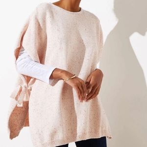 NWT Loft Pink Knit Poncho Sz XS/S